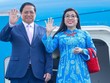 Thủ tướng Chính phủ Phạm Minh Chính cùng Phu nhân. (Ảnh: VGP)