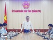 Phó chủ tịch UBND tỉnh Quảng Trị Lê Đức Tiến chủ trì cuộc họp