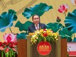 Chủ tịch Quốc hội Trần Thanh Mẫn phát biểu tại lễ kỷ niệm - Ảnh: Mediaquochoi. 