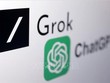Biểu tượng Grok chatbot. Ảnh: REUTERS/TTXVN