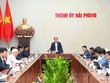 Ông Lê Tiến Châu, Bí thư Thành ủy Hải Phòng, Trưởng Ban Chỉ đạo thành phố chủ trì Hội nghị tổng kết