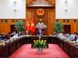 Thủ tướng Phạm Minh Chính chủ trì cuộc họp Thường trực Chính phủ để tiếp tục cho ý kiến về các giải pháp bảo đảm cung ứng và bình ổn giá xăng dầu - Ảnh: VGP.