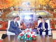 Chủ tịch UBND TP. Hà Nội Vũ Đại Thắng tiếp Đại sứ đặc mệnh toàn quyền Cộng hòa Pháp tại Việt Nam Olivier Brochet.