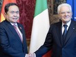 Chủ tịch Quốc hội Trần Thanh Mẫn hội kiến Tổng thống Italia Sergio Mattarella.