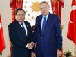 Chủ tịch Quốc hội Trần Thanh Mẫn hội kiến Tổng thống Thổ Nhĩ Kỳ Recep Tayyip Erdogan.