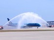 Chuyến bay chở khách đầu tiên do Vietnam Airlines khai thác hạ cánh tại Cảng hàng không quốc tế Long Thành vào ngày 19/12/2025.