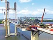 Thi công cầu Phước Khánh trên tuyến cao tốc Bến Lức - Long Thành. Ảnh: Lê Anh