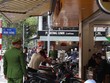 Công an quận Hoàn Kiếm kiểm tra công tác bảo đảm trật tự đô thị.