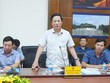 Phó Chủ tịch Thường trực UBND tỉnh Quảng Trị Hoàng Nam phát biểu tại buổi làm việc.