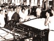 Chủ tịch Hồ Chí Minh thăm Nhà máy in Tiến Bộ, Hà Nội ảnh: ttxvn 