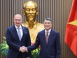 Thủ tướng Chính phủ Lê Minh Hưng tiếp Bộ trưởng Ngoại giao và các vấn đề châu Âu Cộng hòa Croatia Gordan Grlić Radman - Ảnh: VGP/Nhật Bắc