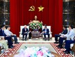 Quang cảnh buổi tiếp và làm việc.