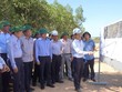 Đại diện BQL dự án báo cáo tiến độ Dự án Quốc lộ 15D đoạn từ cảng Mỹ Thủy đến cao tốc Cam Lộ - La Sơn.