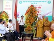 Phó Thủ tướng Nguyễn Văn Thắng chúc mừng Hòa thượng Thích Khế Chơn, Phó Chủ tịch Hội đồng Trị sự Trung ương Giáo hội Phật giáo Việt Nam, Trưởng Ban Trị sự Giáo hội Phật giáo Việt Nam thành phố Huế cùng toàn thể tăng ni, Phật tử địa phương - Ảnh VGP