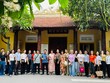 Đoàn đại biểu khảo sát đền Bạch Mã. Ảnh: Hoàng Lân