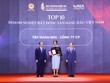 Bà Trần Tuyết Nhung – Phó tổng Giám đốc Tập đoàn BRG nhận Danh hiệu giải thưởng Top 10 Doanh nghiệp Bất động sản hàng đầu Việt Nam