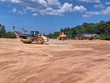 Nút giao dự án Đường tránh phía Đông TP. Đông Hà với Quốc lộ 1 tại Dốc Miếu đang được triển khai thi công xây dựng. 