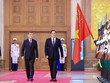 Lễ đón Thủ tướng Lào thăm chính thức Việt Nam 