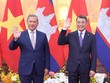 Thủ tướng Chính phủ Lê Minh Hưng và Thủ tướng Campuchia Hun Manet. Ảnh: Đức Thanh.