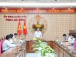Phó chủ tịch UBND tỉnh Lâm Đồng Nguyễn Hồng Hải chủ trì cuộc họp nghe báo cáo đề xuất triển khai một số dự án nhà ở vào chiều 11/6. Ảnh: Hữu Tri