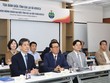 Đại diện các doanh nghiệp thuộc Hiệp hội Kinh tế - Văn hóa Hàn Việt tại buổi làm việc với tỉnh Gia Lai. Ảnh: Trang Lê.