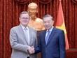 Tổng Bí thư, Chủ tịch nước Tô Lâm tiếp Phó chủ tịch Quốc hội Cộng hòa Liên bang Đức Bodo Ramelow. Ảnh: VIẾT CHUNG