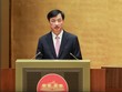  Đồng chí Nguyễn Duy Ngọc, Ủy viên Bộ Chính trị, Bí thư Trung ương Đảng, Trưởng Ban Tổ chức Trung ương, Trưởng Ban Chỉ đạo sơ kết trình bày Báo cáo tóm tắt sơ kết 1 năm mô hình tổng thể của hệ thống chính trị, mô hình chính quyền 3 cấp; quán triệt những nội dung chính, kết luận của Bộ Chính trị, Ban Bí thư về nội dung này. Ảnh: VGP.