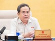Chủ tịch Quốc hội Trần Thanh Mẫn phát biểu tại phiên họp.