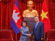 Tổng Bí thư, Chủ tịch nước Tô Lâm tiếp Chủ tịch Quốc hội Vương quốc Campuchia Samdech Khuon Sudary. Ảnh: Đức Thanh.