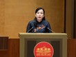 Chủ nhiệm Ủy ban Khoa học, Công nghệ và Môi trường Nguyễn Thanh Hải trình bày báo cáo thẩm tra - Ảnh: QH. 