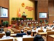 Quốc hội nghe Bộ trưởng Bộ Tài chính Ngô Văn Tuấn báo cáo tiếp thu, giải trình. 