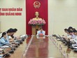 Ông Bùi Văn Khắng, Chủ tịch UBND tỉnh Quảng Ninh yêu cầu các ngành, địa phương bám sát kịch bản tăng trưởng. Ảnh: Quốc Thắng - QMG