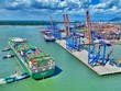 Một đoạn luồng hàng hải Vũng Tàu - Thị Vải.