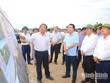 Chủ tịch UBND tỉnh Nguyễn Thanh Bình cùng Đoàn kiểm tra dự án Xây dựng tuyến đường kết nối liên vùng giữa Nam đồng bằng sông Hồng với vùng núi Tây Bắc và vùng duyên hải Bắc Trung Bộ (nguồn ảnh: Báo Ninh Bình)