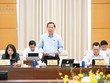 Chủ nhiệm Ủy ban Kinh tế và Tài chính Phan Văn Mãi trình bày báo cáo thẩm tra - Ảnh: QH 