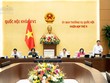 Phiên họp sáng 4/9 của Ủy ban Thường vụ Quốc hội. 