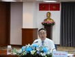 Ông Phạm Dứt Điểm, Giám đốc Sở Ngoại vụ TP.HCM thông tin về những nội dung trọng tâm tại Đối thoại Hữu nghị TP.HCM lần thứ 3 năm 2026. Ảnh: TT 