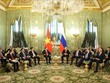 Tổng Bí thư, Chủ tịch nước Tô Lâm gặp hẹp Tổng thống Nga V.V. Putin. Ảnh: Thống Nhất/TTXVN.