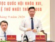 Thứ trưởng Bộ Tư pháp Nguyễn Thanh Ngọc tại cuộc họp báo. Ảnh: Như ý. 
