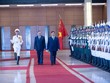 Tổng Bí thư, Chủ tịch nước Tô Lâm chủ trì Lễ đón Nhà vua Vương quốc Thái Lan và Hoàng hậu.