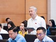 Đại biểu Trần Văn Lâm (Bắc Ninh) phát biểu tại Hội nghị. Ảnh: Q.H 