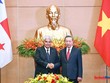 Tổng Bí thư, Chủ tịch nước Tô Lâm và Tổng thống Cộng hòa Panama José Raúl Mulino chụp ảnh chung. Ảnh: Đức Thanh.