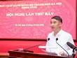 Phó Chủ tịch UBND TP. Hà Nội Nguyễn Xuân Lưu trình bày báo cáo. Ảnh: Quang Thái