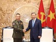 Tổng Bí thư, Chủ tịch nước Tô Lâm tiếp Đại tướng Tea Seiha, Ủy viên Ban Thường vụ CPP, Phó Thủ tướng, Bộ trưởng Quốc phòng Campuchia. (Ảnh: Thống Nhất/TTXVN)