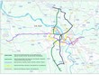 Phương án tuyến của 5 tuyến đường sắt đô thị TP. Hà Nội gồm: số 1, 2, 8, 10 và 14. 