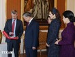 Nhà Vua Frederik X trao tặng Tổng Bí thư, Chủ tịch nước Tô Lâm Huân chương Voi (Order of the Elephant) - huân chương cao quý nhất của Vương quốc Đan Mạch. (Ảnh: Thống Nhất/TTXVN)