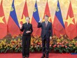 Thủ tướng Lê Minh Hưng và Thủ tướng Liechtenstein Brigitte Haas.