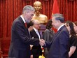 Tổng Bí thư, Chủ tịch nước Tô Lâm tiếp đồng chí Miguel Mejia, Tổng Bí thư Đảng Phong trào Cánh tả Thống nhất (MIU), Bộ trưởng Bộ Chính sách Hội nhập Khu vực của Cộng hòa Dominicana. (Ảnh: Thống Nhất/TTXVN)