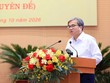 Phó Chủ tịch UBND TP. Hà Nội Trương Việt Dũng trình bày tờ trình tại kỳ họp. Ảnh: Thành Thái Hùng.