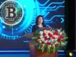 Bà Wanming Du, Giám đốc Chính sách FTSE trình bày tham luận tại Vietnam Blockchain Day Đà Nẵng 2025